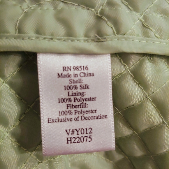 Coldwater Creek quilted silk jacket - Picture 5 of 5